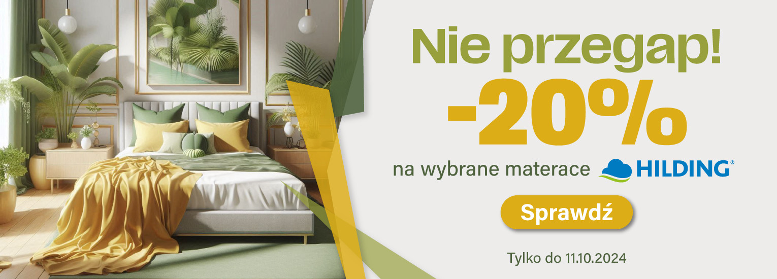 Promocja - materace Hilding taniej o 20%